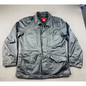 Wellensteyn Safari Jacket Men L Gray Hooded SunWaxAirTec Windproof Outdoor